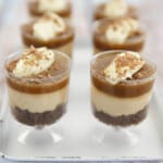 Pinterest Titled image of Salted Caramel Cheesecake