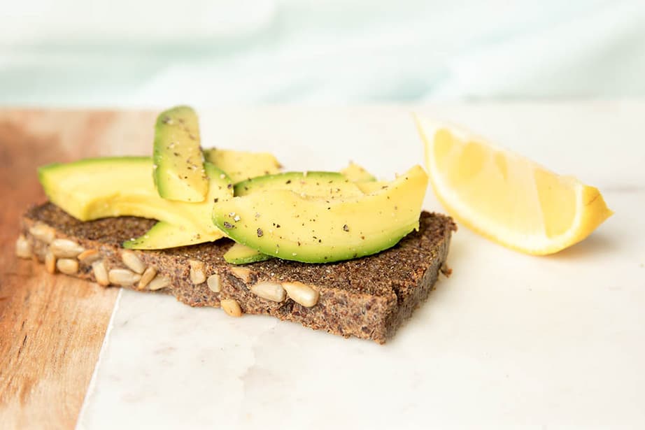 Avocado on Quinoa and Chia Bread