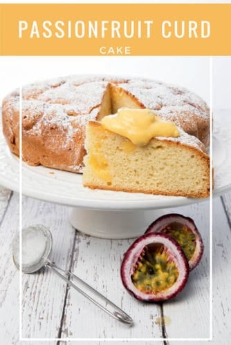 decadent passionfruit curd cake
