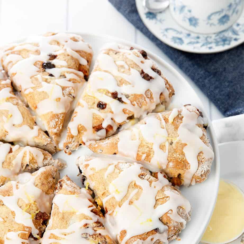 Blueberry White Chocolate Scone Image SQ