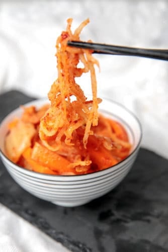 Thermomix Basic Kimchi in a japanese bowl