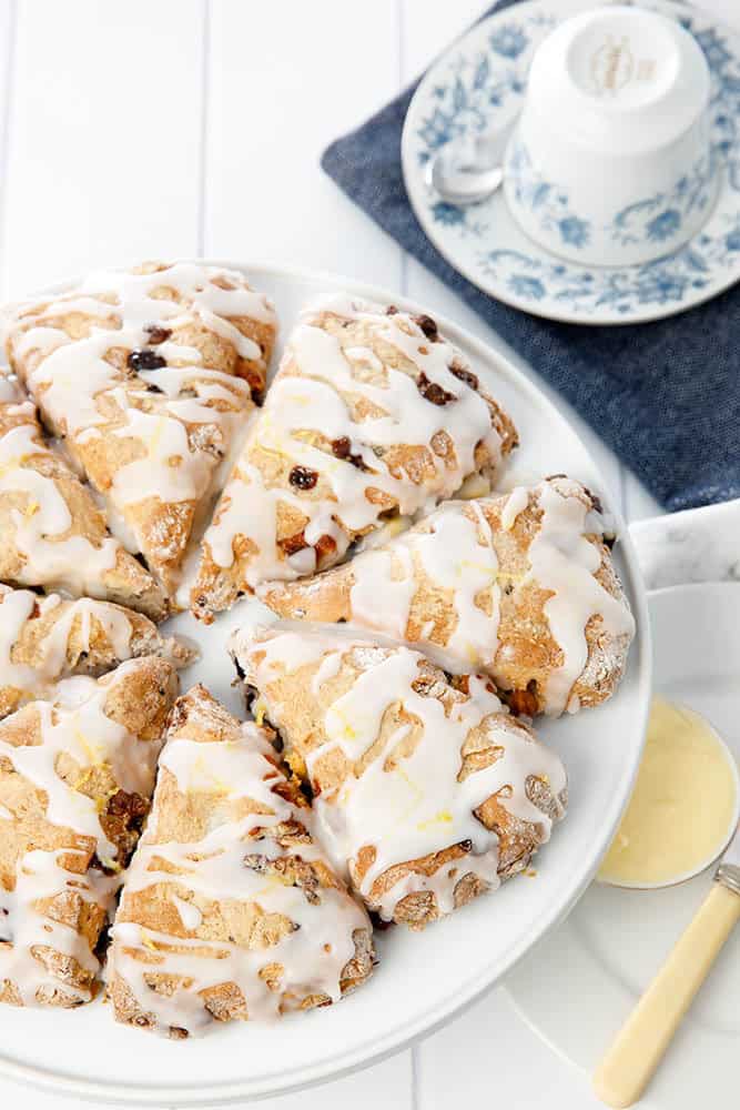 White Chocolate Blueberry Scones