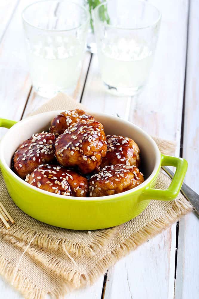 Family Friendly Teriyaki Chicken Meatballs