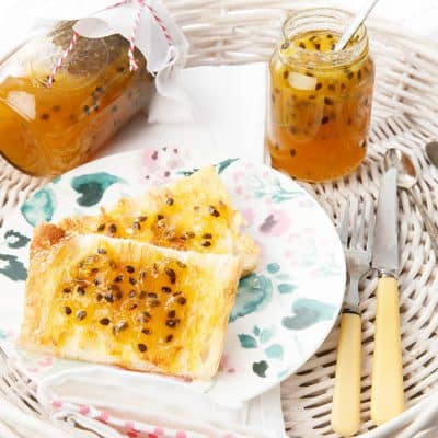Thermomix Passionfruit Jam Toast