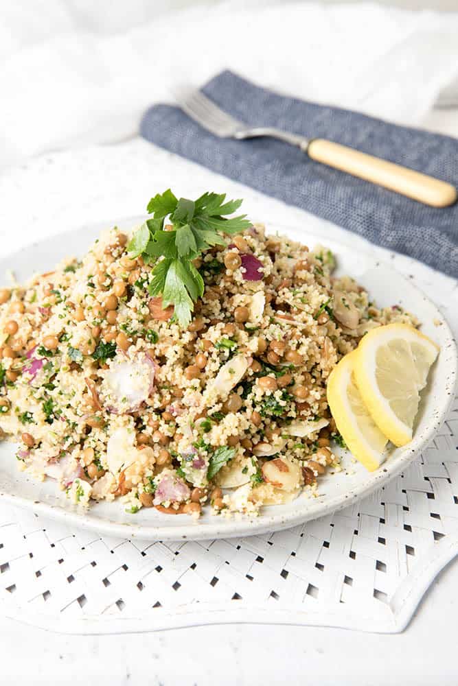 Grainy Lentil Couscous Salad