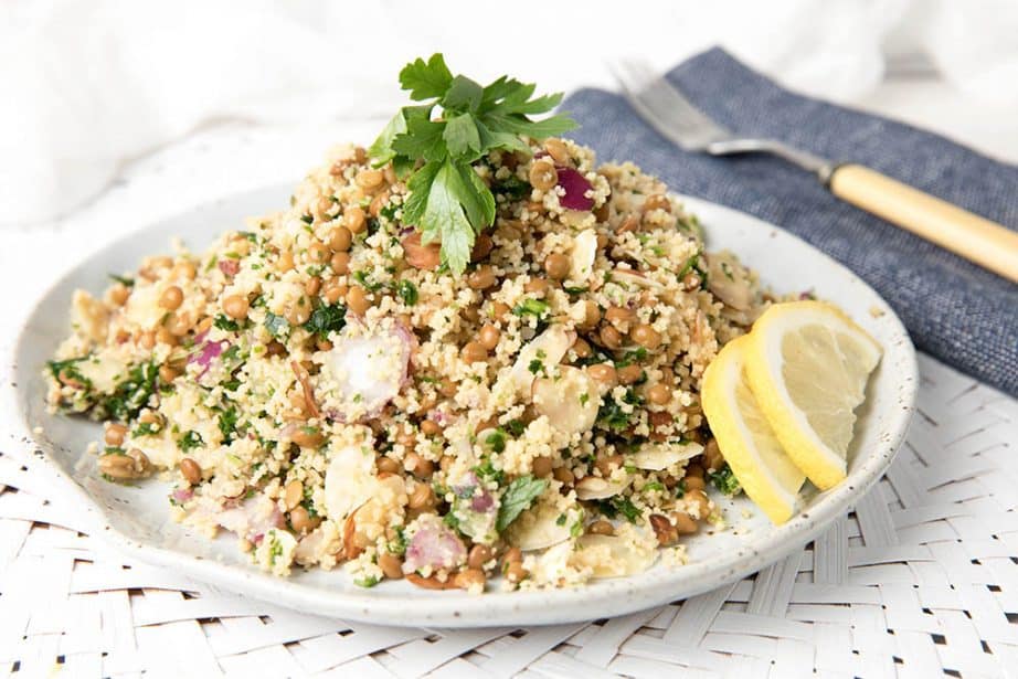 Healthy Lentil Couscous Salad – The easy meal accompaniment