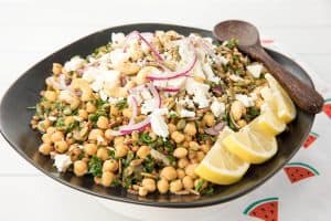 Feta Chickpea Tabouli Salad