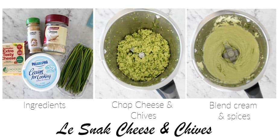 # images showing the steps to make le snak recipe