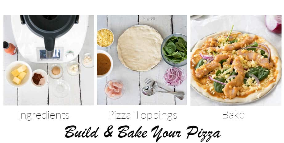 3 images showing Guide to making Buffalo Pizza Sauce