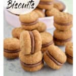 Pinterest titled image of Kingston Biscuits on a grey background