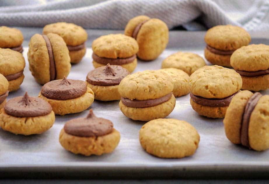 Close up of Kingston Biscuits on a tray