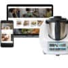 TM6 Thermomix showing machine and cookidoo recipe platform