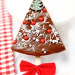 Chocolate Fudge in the shape of a Christmas Tree