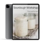 Spourdough workshop ebook a masterclass, iPad and cover