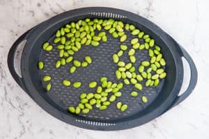 Edamame beans on Varoma tray