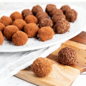 Thermomix Weetbix Balls on a serving plate