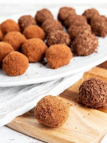 Thermomix Weetbix Balls on a serving plate