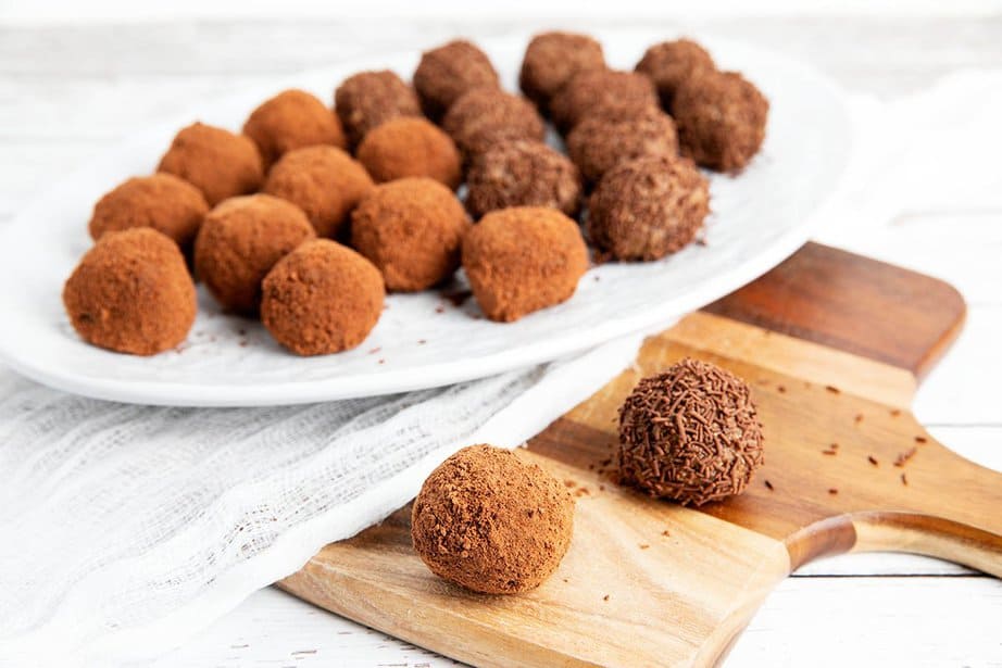 Thermomix Weetbix Balls on a serving plate