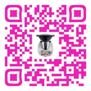 TM6 Thermomix Buy online QR code with a Thermomix inside