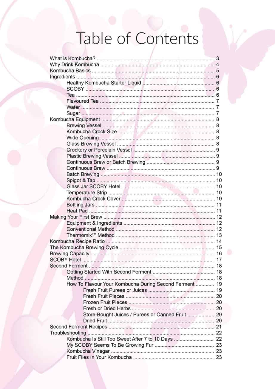 Kombucha Brewing Guide Index