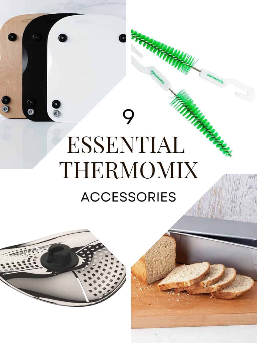 4 Images in quarters that says Thermomix Accessories