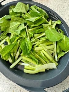 Choy Sum on the Varoma Tray Thermomix
