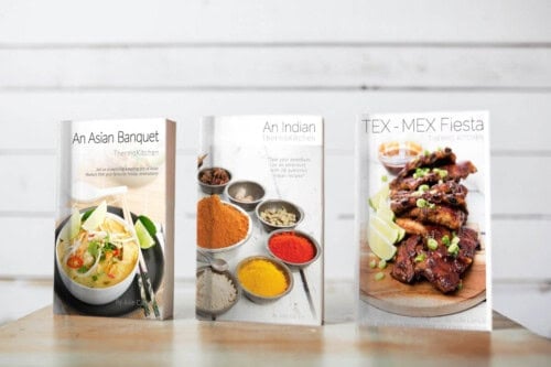 Thermomix Cookbooks - Three different Cookbooks, An Asian Banquet, An Indian ThermoKitchen and A Tex Mex Fiesta
