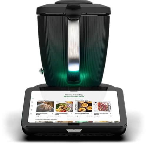 Thermomix TM7 New Thermomix black on a white background