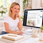 Picture Julie carlyle in front of a computer for the article The best Thermomix cookbooks